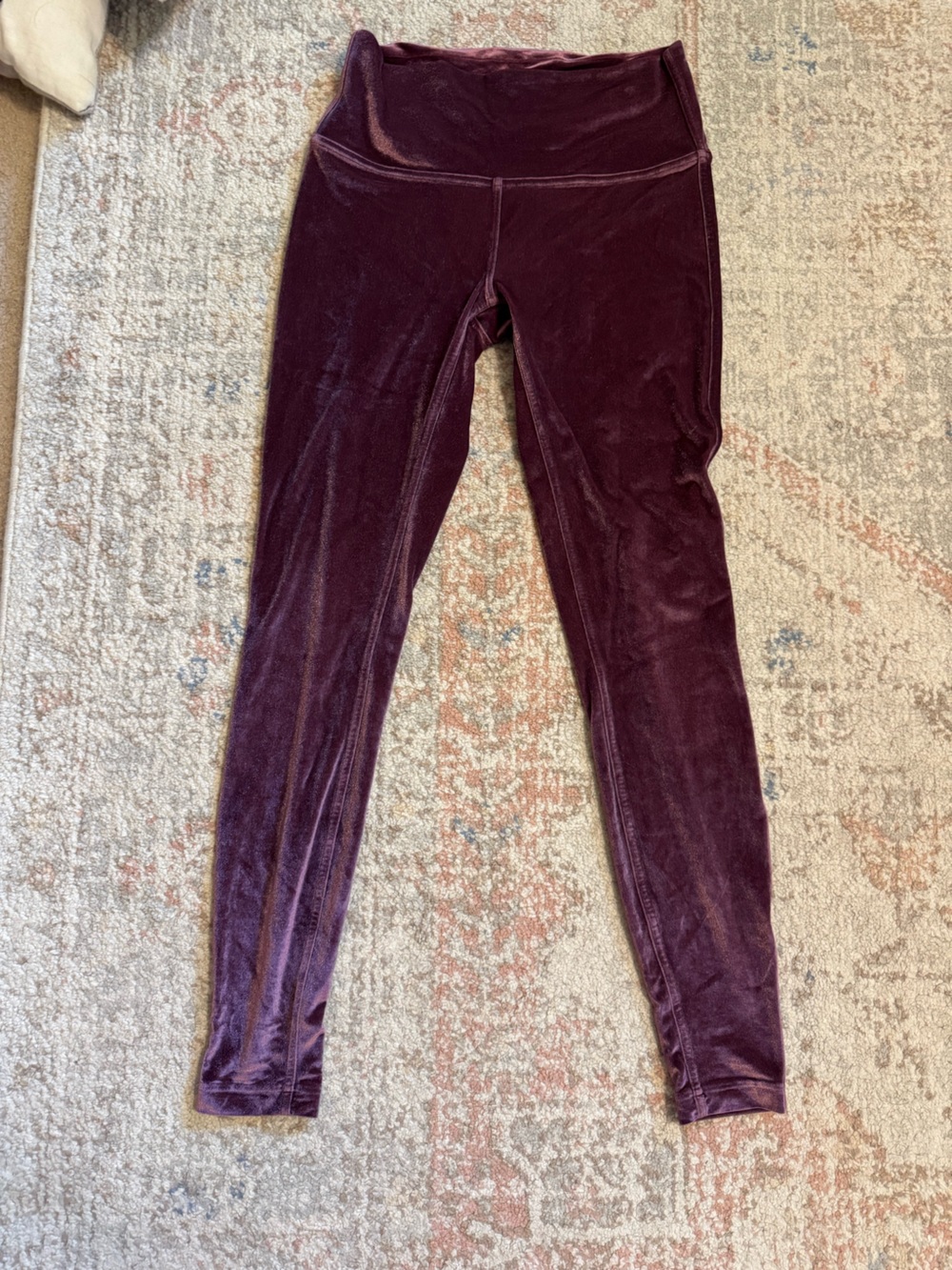 Lululemon Wunder Lounge High-Rise Tight 28" Velvet Leggings - Garnet